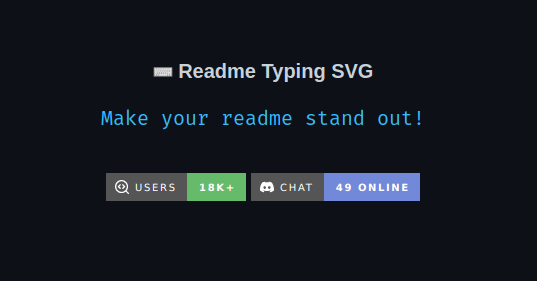 Readme Typing SVG