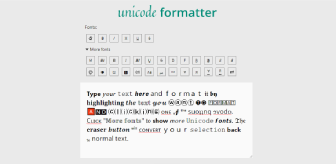 Unicode Formatter